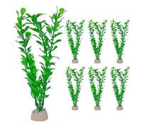 DHSBGWSX 6 piante artificiali da acquario, accessori per piante acquari, piante acquari, decorazioni per acquari, piante acquari, piante acquatiche in plastica, accessori per acquario e ornamenti