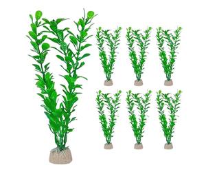 DHSBGWSX 6 piante artificiali da acquario, accessori per piante acquari, piante acquari, decorazioni per acquari, piante acquari, piante acquatiche in plastica, accessori per acquario e ornamenti