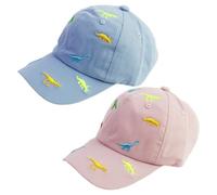 DHSBGWSX Cappellini da Baseball per Bambini in 2 Pezzi, Berretti da Baseball per Ragazzi, Cappelli Estivi per Ragazzi, Cappelli Grafici per Ragazze, Cappelli da Sole Ricamati per Esterni