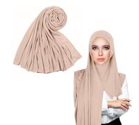 DHSBGWSX Hijab Musulmano Da Donna, Abbigliamento Musulmano, Sciarpa Semplice Di Preghiera, Protezione Dal Vento E Dal Sole, Lavorato a Maglia (Rosa)