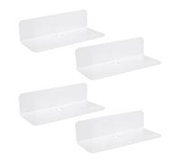 DHSBGWSX Mensola da parete in acrilico, 4 pezzi, moderna mensola da parete senza fori