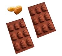 DHSBGWSX Stampo per dolci a conchiglia, 2 pezzi, in silicone antiaderente