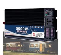 DHsdlpLU 3500/4000/5000 W Inverter Sinusoidale Puro, Dc 12v/24v/48v/60v/72v a 110v/220v AC Inverter per Auto, Doppio Display Digitale - Doppia Presa Universale,24Vto220V-5000W