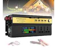 DHsdlpLU Convertitore per Auto, Inverter di Potenza da 1200 W/1600 W, convertitore CC 12 V/24 V a CA 220 V, Inverter sinusoidale modificato, Display a LED,24V(1200W)
