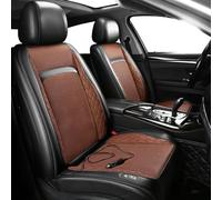 DHsdlpLU Coprisedili per Auto 3 in 1 con Ventilazione e Raffreddamento Estivo, universali, Adatti per la Maggior Parte di Auto, SUV, berline, Pick-up, Veicoli,Brown-12V