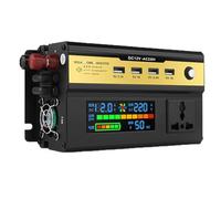 DHsdlpLU Inverter di Potenza per Veicoli da 500 W/1200 W/1600 W/2200 W, convertitore di Corrente da CC 24/12 V a 110 V, con 4 Porte USB, con Interruttore,500W-24V