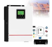 DHsdlpLU Inverter Ibrido Solare da 1000w/1500w, da 12/24vdc a 220-240vac, Invertitore Sinusoidale Puro Fuori Rete con Caricatore Solare da 40a Mppt,12V-1000W