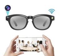 DHsdlpLU Occhiali Bluetooth Intelligenti per riprese ad Alta Definizione all'aperto e al Chiuso, Registrazione Video, chiamate Bluetooth e ascolto di Musica