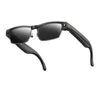 DHsdlpLU Occhiali di Sicurezza Intelligenti Anti-scolorimento con 8 Milioni di Pixel, Registrazione Video HD 1200P, Occhiali da Sole Intelligenti,Black-Metal-Frame-Black-Sunglasses