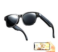 DHsdlpLU Occhiali di Sicurezza Intelligenti con 8 Milioni di Pixel, Memoria da 4 GB, Bluetooth AI, traduzione in Tempo Reale, riconoscimento Fotografico