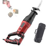 DHsdlpLU Segaossa Elettrica da 900 W (Regolazione della velocità a 6 velocità/Corpo Rotante a 180°), 4 Lame E 1 Cassetta degli Attrezzi, per Tagliare Ossa, Carne