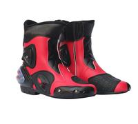 DHsdlpLU Stivali da Motocross per Moto da Cross, da Corsa, da Strada, da Uomo E da Donna, Impermeabili, Sportivi, Antiscivolo, Rinforzati, dal Design Confortevole.,Red-40
