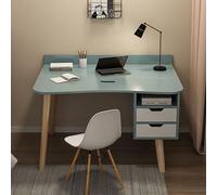 DHSKFUA Computer DeskComputer Home Office Desk con cassetti, tavolo in legno multiuso per computer Studio Tabella di scrittura di scrittura moderna Assemblaggio zero Simple senza sedia (39,5 "L x