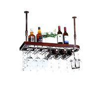 DHSKFUA Portabottiglie montata a parete, porta in vetro a sospensione, porta bottiglia appeso, negozio di stoccaggio rosso, bianco, champagne, porta per decorazioni per la casa e cucina progress