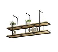 DHSKFUA Portabottiglie per vino, bar, ristorante, porta bicchieri da vino, supporto rosso industriale moderno in legno, mensola da appendere alla parete in ferro, 100 cm, 100 cm, progresso