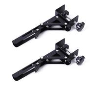 2 Pezzi Supporto Tastiera Pc, Regolabili Vassoio per Tastiera Rimovibile Porta Tastiera in Acciaio Inox con Morsetti A C Pieghevoli per Tavolo Scrivania da Ufficio