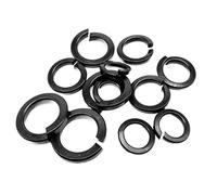 DHSWZ Ctongrun-Rondelle di Tenuta M1.6 M2 M2.5 M3 M4 M5 M6 M8 M10 M12 Rondella Elastica in Acciaio Inossidabile Nero di Alta qualità Guarnizione Elastica con Blocco Diviso, Resistente all'Usura