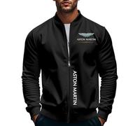 DHUAOPCK Giacca Leggera da Uomo a Maniche Lunghe A.s.t.o.n M.a.r_tin, Giubbino Classica da Esterno Full Zip, Cardigan Il Tempo Libero Unisex, Uomo(Black,M)