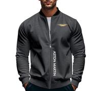 DHUAOPCK Giacca Leggera Uomo A.s.t.o.n M.a.r_tin, Jackets Baseball Manica Lunga con Cerniera, Cappotti Moda Atletica Unisex, Uomo(Dark Grey,S)