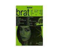 DHUQWEYWQEB Brat1 - Poster artistico da parete su tela, stile vintage, decorazione per la casa, soggiorno, camera da letto, 30 x 45 cm, senza cornice