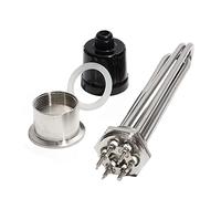 DHVIJA 1 1/2" Riscaldatore di Acqua ad Immersione BSP/DN40 220V/380V con Elemento riscaldante Elettrico Accessorio 304SUS 3KW/4.5KW/6KW/9KW/12KW Joyous (Size : C-380V, Color : 3KW 190mm)