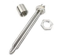 DHVIJA Riscaldatore 12V / 24V / 36V / 48V Immersione Tubolare Acqua Riscaldamento DN25. Thread Solar Water Riscaldaster Resistenza Joyous(Heater Nut Thread,12v 300w BSP)