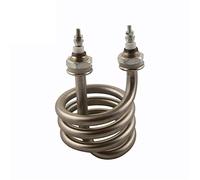DHVIJA Riscaldatore ad Immersione a Spirale in Acciaio Inossidabile Testa in Ferro Elemento riscaldante for Acqua distillata 220V 380V Joyous (Color : 2500W, Size : 220V)