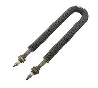 DHVIJA Riscaldatore Tubolare alettato a serpentina d'Aria Tipo U Lunghezza 270 mm Diametro Tubo 12 mm 800 W con Dimensioni Vite di connessione M18x25 mm Joyous