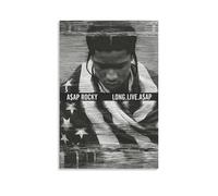 DHWDPO ASAP - Poster su tela con album Rocky Long Live ASAP, decorazione artistica da parete per casa, soggiorno, camera da letto, 30 x 45 cm, senza cornice