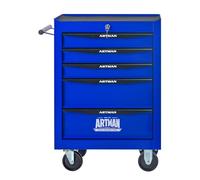 DHWDS Carrello portautensili con 5 cassetti, bloccabile, con cuscinetti a sfera, in acciaio