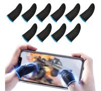 DHWEKU 10 Pezzi Manica per Dita Touch Screen, Manica per Gioco Mobile PUBG, Traspirante Ultra Sottile Anti-Sudore Set di Dita Regole di Sopravvivenza sensibili Pulsanti di tiro e Mira