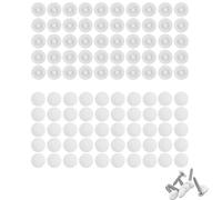 DHWEKU 100 Pezzi Rotondi Coprivite in Plastica, Bianco Tappi a Vite per Viti a Croce, Tappi di Copertura a Scatto, Adatti per Il Montaggio a Parete, Decorazione per Foto da Cucina,12mm