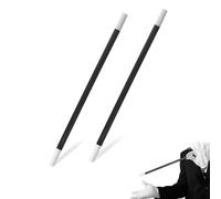 DHWEKU 2 Bacchetta Magica magic wand in Plastica Nera e Bianca Design Classico Mago per Travestimento Adulti Accessori per Mago Magico Spettacolo Feste,24.5 * 1.2cm