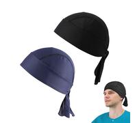 DHWEKU 2 pezzi di bandana per lo sport,Bandana da Ciclismo, con Cappuccio e Fascia Traspirante,Turbante sotto Casco Pirata Cucina Escursioni Trekking Bici Moto Barca Asciuga Velocemente