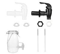 DHWEKU 2 Pezzi Rubinetto in Plastica Beverage Dispenser Replacement Spigot Rubinetto Dispenser per Acqua Birra Vino Succo di Bottiglia