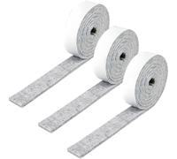 DHWEKU 3 Rotoli Rotolo di Feltro Resistente, Feltrini per Mobili, Feltro Autoadesivo per Hobbistica, Feltrini Sedie Taglio Libero Feltrini Adesivi per Mobili,100 x 2 CM