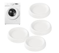 DHWEKU 4 PCS Piedini Antivibrazione Lavatrice, Gommini Lavatrice Antivibrazione Universali Adatti a Diverse Marche,in Gomma Resistente - Diametro sopra: 4,5 cm,Diametro sotto: 6,5 cm,Bianco
