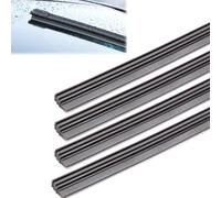 DHWEKU 4 Pezzi Gomma Universale per Tergicristalli,650mm Gomme per Tergicristallo di Ricambio,Gomma Tergicristallo Universale,Gomme di Ricambio per Tergicristalli,Ricariche per Spazzole Tergicristallo