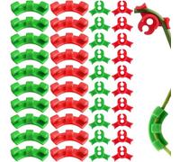 DHWEKU 40 piegatrici per Piante a Basso carico, Clip di Supporto per Piante a 90 Gradi, per Piegare i Tronchi delle Piante e Cambiare la direzione di Crescita (Rosso + Verde)
