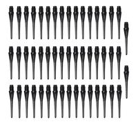 DHWEKU 50 Pezzi Punte 2ba per Freccette, Punte per Freccette, Punte per Freccette in Plastica Morbida Professionale, per Bersaglio Elettronico,Nero