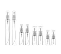 DHWEKU 8 Pezzi Mini Bottiglia di Profumo in Vetro, Riutilizzabile Atomizzatore di Profumo Bottiglia Mini Flacone Spray in Vetro per Liquidi Cosmetici, Campioni di Profumo,2ml,3ml, 5ml,10ml