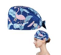 DHWEKU cuffietta chirurgica donna Berretto Chirurgico Regolabile con Bottone,Cuffia Chirurgica,Cuffia Sala Operatoria,Cappello da Infermiera,Berretto Chirurgico Stampato in Morbido Cotone per Medici