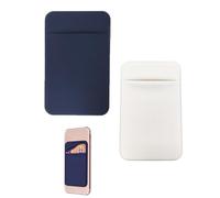 DHWEKU Set da 2 supporti tessili per carte di credito con tasca per smartphone e adesivo per retro del telefono: perfetti per portare le tue carte e documenti sempre con te!