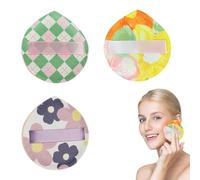 DHWEKU Spugnette per trucco, spugnetta fondotinta,3 pezzi, super morbide, per applicare rapidamente il trucco, strumento per il trucco asciutto e bagnato per fondotinta liquido, cipria in polvere