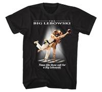 DHXKLCF The Big Lebowski Movie Times Like These Call for A Big Lebowski Men's T ShirtBlackM