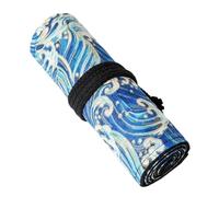 DHYUACN Borsa Organizer Per Matite Artistiche 12/24/36/48/72 fori tela arrotolabile sacchetto della matita penna tenda custodia trucco avvolgente materiale scolastico(36 holes)