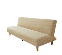 DHYUACN Copridivano Senza Braccioli Pattern Splashproof Jacquard Sofa Bed Cover Stretch Futon Slipcover for Living Room(Color 4,L)
