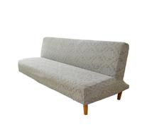 DHYUACN Copridivano Senza Braccioli Pattern Splashproof Jacquard Sofa Bed Cover Stretch Futon Slipcover for Living Room(Color 1,S)
