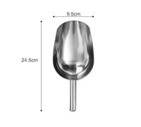 DHYUACN Paletta per Ghiaccio 1/3 Pezzi di Paletta for Ghiaccio in Acciaio Inossidabile, cucchiai dosatori multifunzionali for Alimenti, caffè in grani(L)