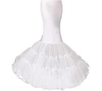 DHYUACN Sottoveste Trombetta da Sposa Sottoveste A Sirena A 3 Strati da Donna, Sottogonna A Coda di Pesce, Crinolina Senza Cerchio, Lunghezza del Pavimento, A Tromba for Abito Sposa
